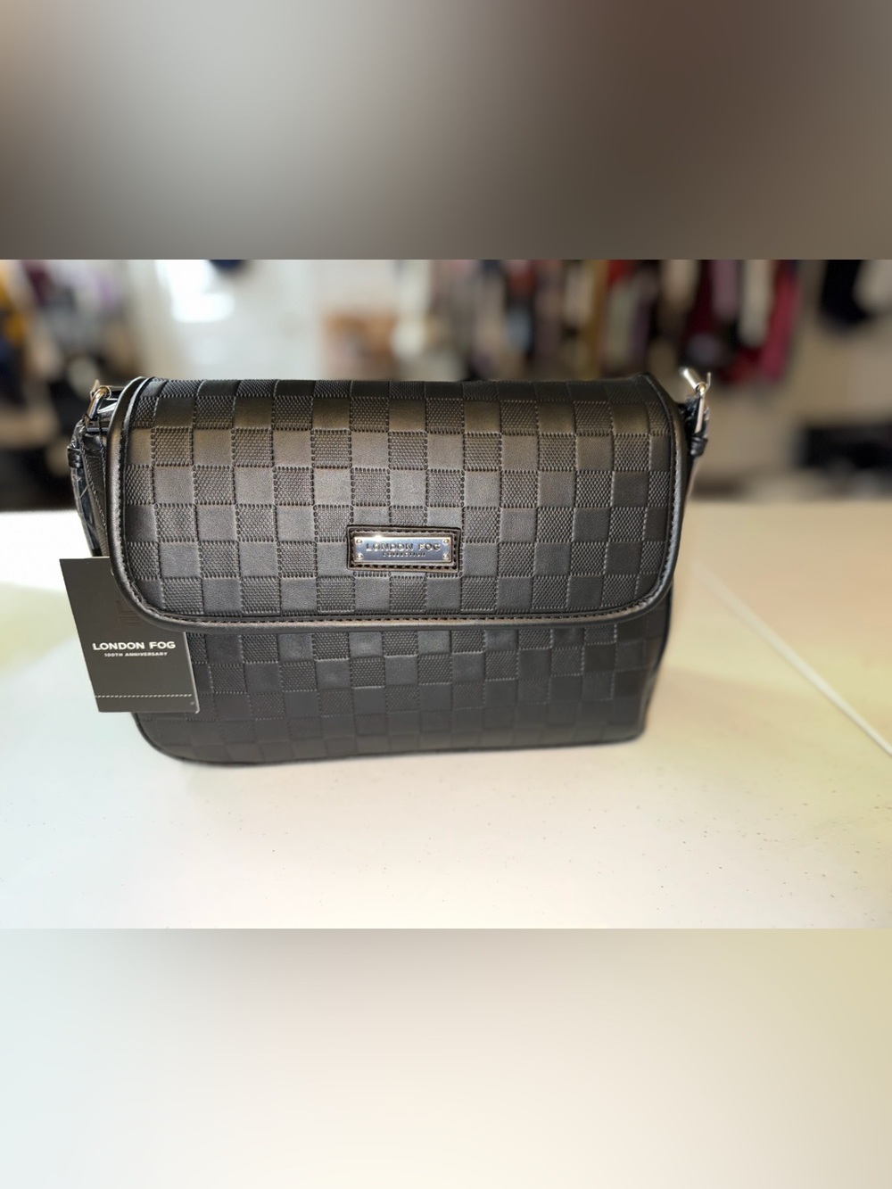 London Fog Houston Flap Over Shoulder Bag